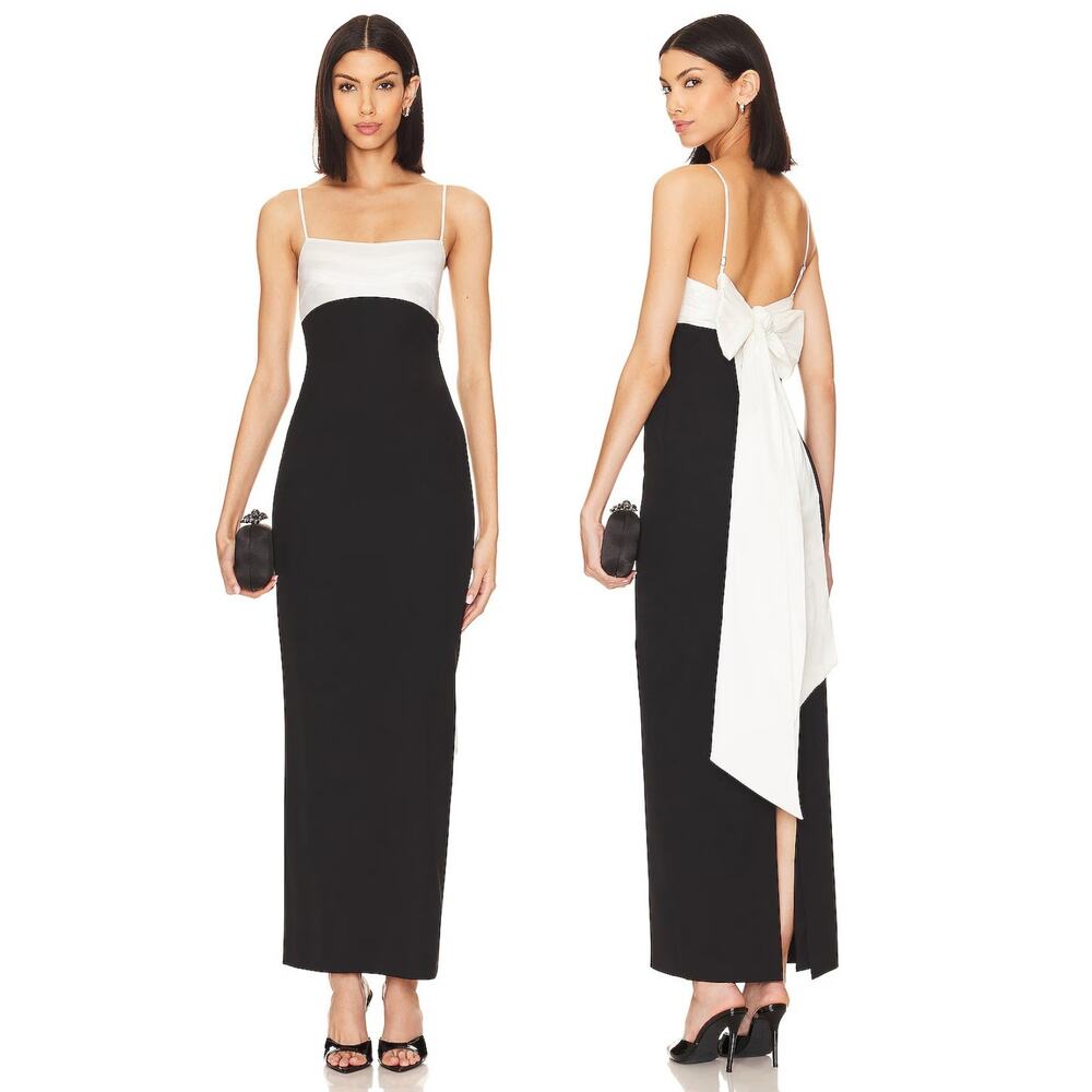 Majorelle Avori Gown Maxi Bow Formal Statement Evening Party Bridal Hoco Prom XS